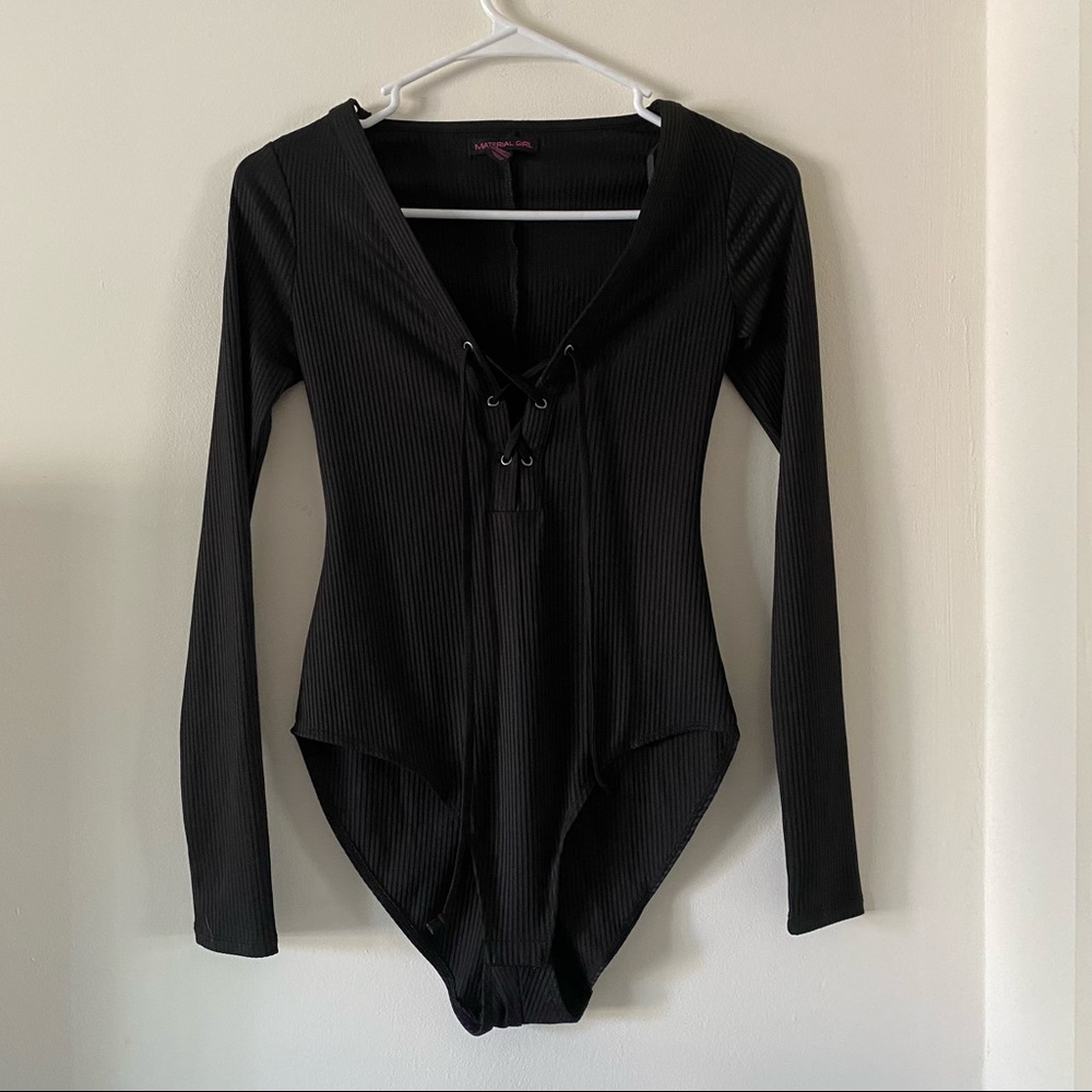 Material Girl Black Bodysuit